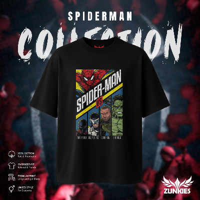 Picture of Spider-Man - Zunkies Oversized Drop Shoulder T-shirt