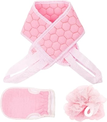 Picture of 3Pcs/Set Body Scrubber Back Massage Exfoliating Sponge Bathroom Bath Brush Scrub Shower Brush Body Wash Scrub Deep Cleaning Body Scrubber Sponge Bath Supplies