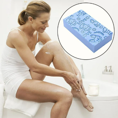 Picture of Premium Ultra Soft Bath Sponge 1 pcs - Magic Shower Sponge Dead Skin Remover, Painless Exfoliating Bath Sponge for All Ages - Adults, Kids & Expecting Moms (Multi-Colour)