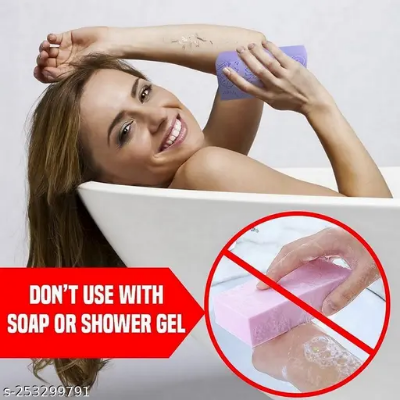 Picture of Premium Ultra Soft Bath Sponge 1 pcs - Magic Shower Sponge Dead Skin Remover, Painless Exfoliating Bath Sponge for All Ages - Adults, Kids & Expecting Moms (Multi-Colour)