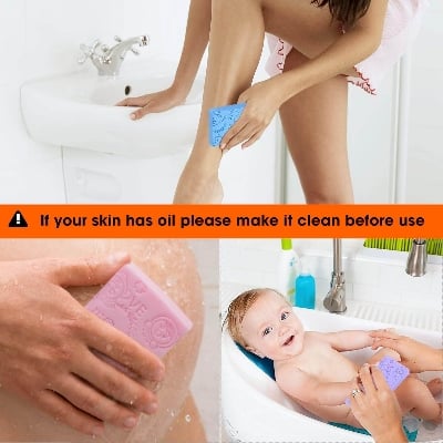 Picture of Premium Ultra Soft Bath Sponge 1 pcs - Magic Shower Sponge Dead Skin Remover, Painless Exfoliating Bath Sponge for All Ages - Adults, Kids & Expecting Moms (Multi-Colour)