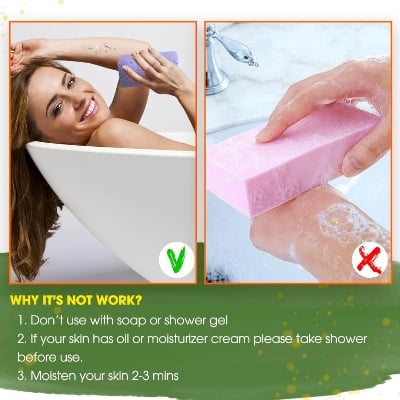 Picture of Premium Ultra Soft Bath Sponge 1 pcs - Magic Shower Sponge Dead Skin Remover, Painless Exfoliating Bath Sponge for All Ages - Adults, Kids & Expecting Moms (Multi-Colour)