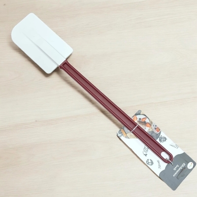 Picture of Heat Resistant Silicone Spatula Spoon – 14 Inches – 1 Piece – Non-Stick and High Heat Safe Up to 500℉ – Perfect for Kitchen Utensils-Red