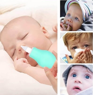 Picture of Nursing Suction Nose Suction Device Nasal Suction Cleaner Silicone Nasal Aspirator for Baby - Safe Nose Suction Bulb for Baby to Promote Breathing | Reusable Nose  for Toddler