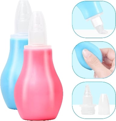 Picture of Nursing Suction Nose Suction Device Nasal Suction Cleaner Silicone Nasal Aspirator for Baby - Safe Nose Suction Bulb for Baby to Promote Breathing | Reusable Nose  for Toddler