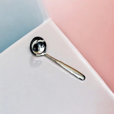 Picture of 7-Inch Stainless Steel Big Sup Spoon - Mirror Polish Finish for Soup/Dal Serving - Great for Cooking and Serving - 1 Piece-Silver