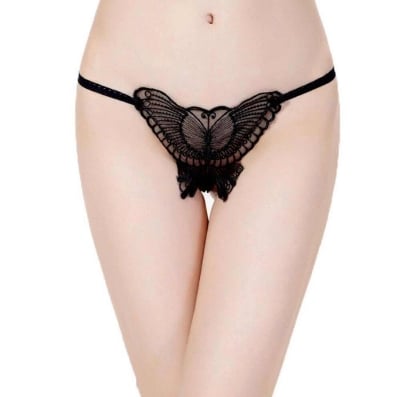 Picture of MERISHOPP Womens Lace butterfly Underwear Lingerie G-string Thongs Panties|