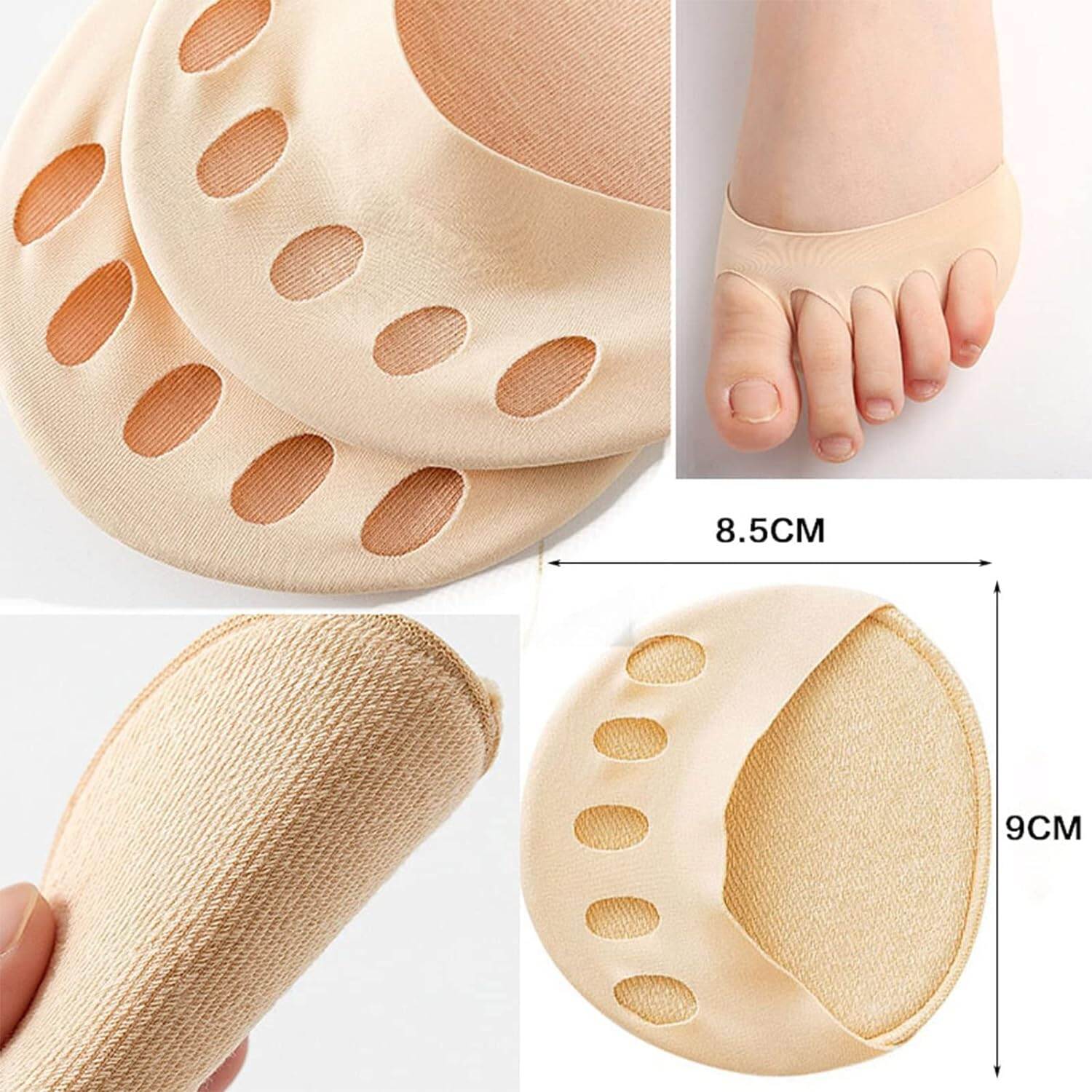 Picture of Finger Socks Five-Toe Forefoot Pads – Cushioned Support for High Heels & Calluses | Pain Relief & All-Day Comfort (1PAIRs)