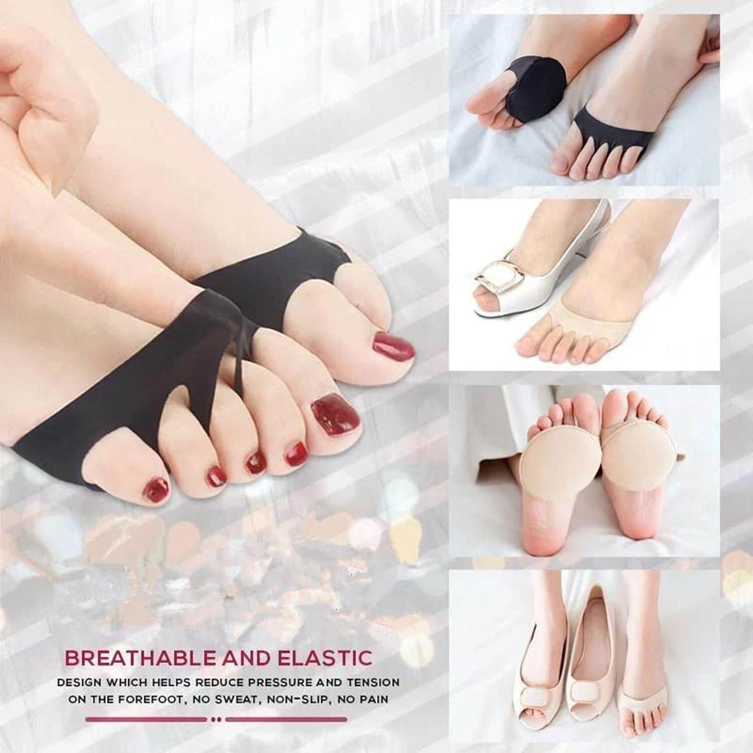 Picture of Finger Socks Five-Toe Forefoot Pads – Cushioned Support for High Heels & Calluses | Pain Relief & All-Day Comfort (1PAIRs)