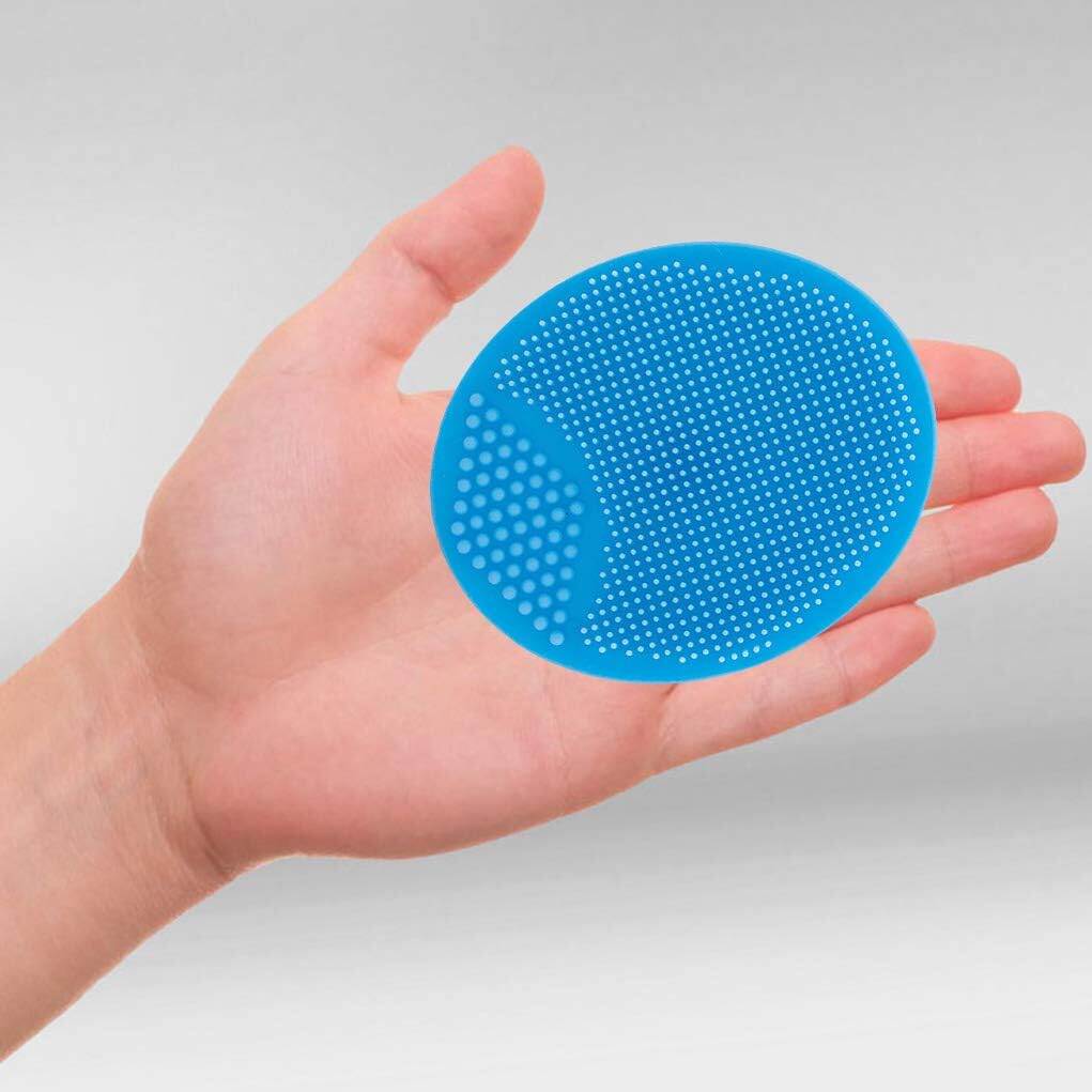 Picture of Reusable Silicone Baby Bath Body Soft Brush and Comb Sponge Face Hair Wash Brush Super Soft Shower Massage Brush Cleaning Brush for Baby Kids| Baby Shampoo Bath Brush Silicone Head Newborn Body Massage