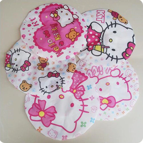 Picture of LARGE Shower Caps, Waterproof Bath Caps Plastic Reusable Shower Caps Elastic Band Bath Hair Caps for Women perfect for use while cooking or applying nourishing treatments. -1pc-MULTICOLOR