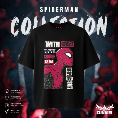 Picture of Spider-Man - Zunkies Oversized Drop Shoulder T-shirt
