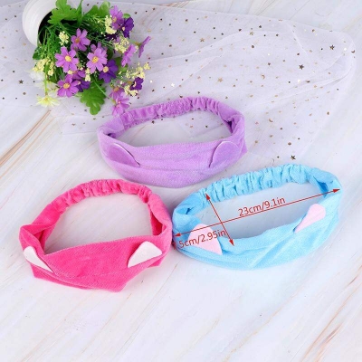 Picture of Cute Headbands for Women Girls Lovely Bunny Hairband for Makeup, Shower, Spa, Facial Washing, Massage and Sporting