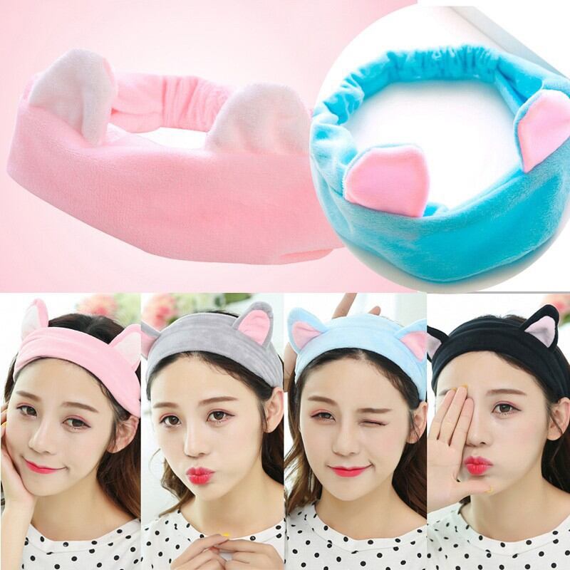 Picture of Cute Headbands for Women Girls Lovely Bunny Hairband for Makeup, Shower, Spa, Facial Washing, Massage and Sporting