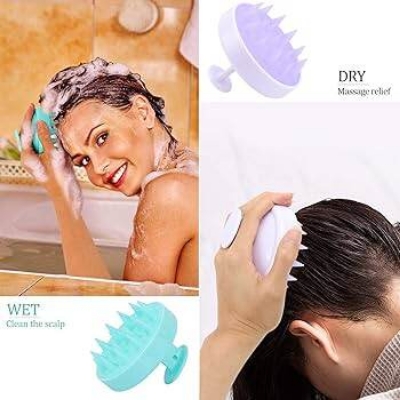 Picture of Multifunctional Premium Quality 2-in-1 Hair & Body Scrubber | Silicone Massager for Healthy Scalp & Smooth Skin |Head Scrubber, Shampoo Massager & Full Body Skin Exfoliator\Dandruff Control, Hair Growth & Gentle Body Exfoliator