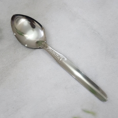 Picture of Classic 9.5cm Stainless Steel Carry Spoon - Serving Spoon, Multicolor, Silver Color, Mirror Polish - 1 Piece-Silver