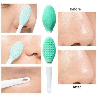 Picture of 2 in 1 Silicone Facial Cleansing Set - Manual Face Scrubber & Nose Cleaning Brush for Deep Cleaning and Exfoliating |Silicone Facial Cleansing Brush Set | Deep Cleaning Face Wash Tool