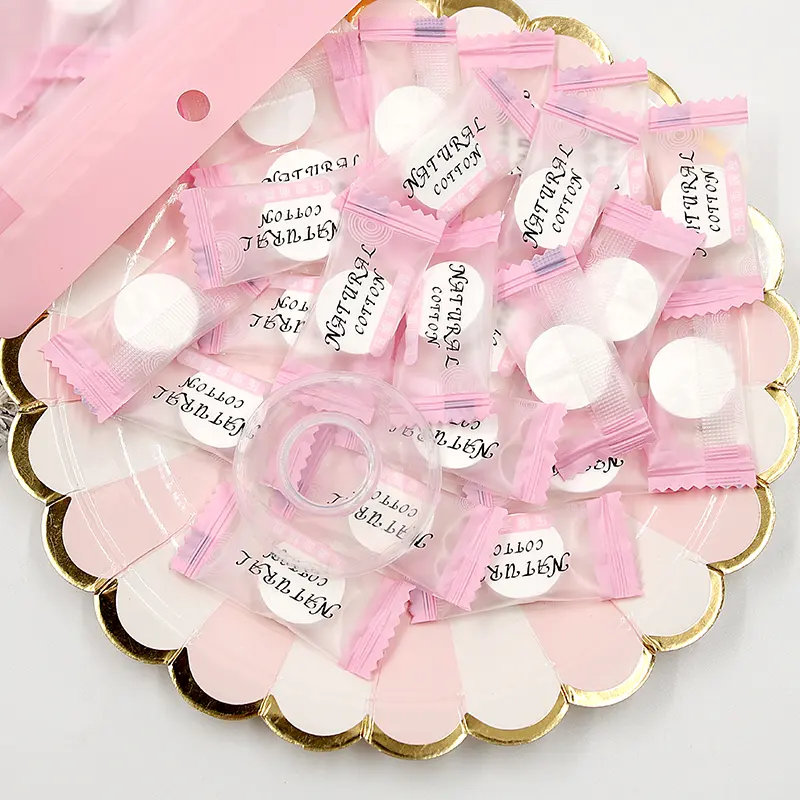 Picture of Disposable Compressed Face Mask - DIY Skin Care Facial Cotton Sheet Mask  30 PcsCompressed Face Mask DIY Facial Sheet Mask Paper Tablet for Skin Care - Natural Cotton Candy Mask