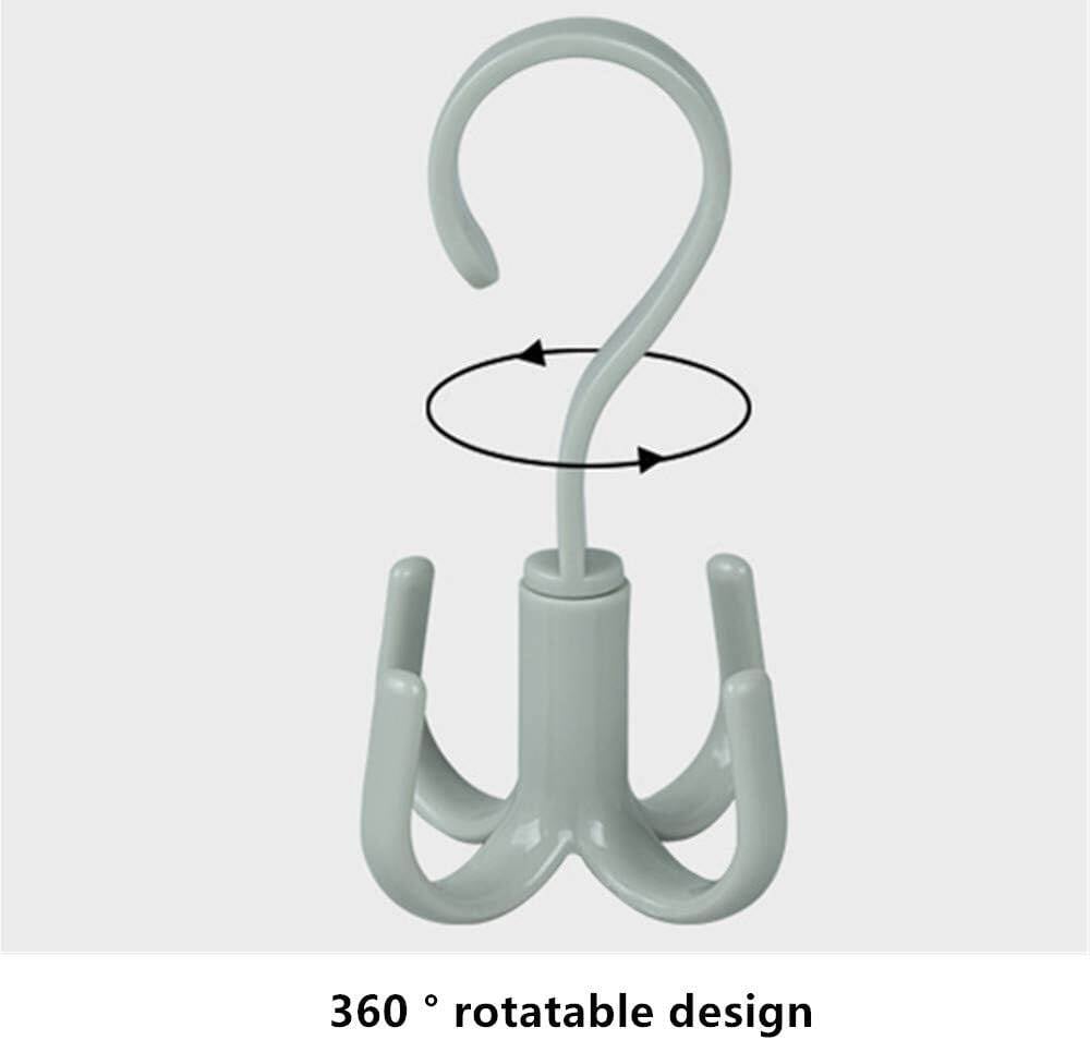 Picture of Multi-Purpose Closet Hanging Hook | 360° Rotating Scarf, Belt & Bag Organizer Hook | Wardrobe Space Saver Wardrobe Hanger for Bag, Tie, Belt and Scarf - 1 Pcs