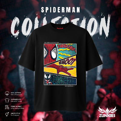 Picture of Spider-Man - Zunkies Oversized Drop Shoulder T-shirt