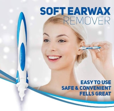 Picture of SEASPIRIT Smart Swab Earwax Remover Silicone Ear-Wax-Removal-Tool Safe Soft Ear Cleaner Spiral Smart Earwax Removal Kit Reusable Ear Wax Removal Kit 16 Tips Ear Wax Remover for Adults Kids Humans