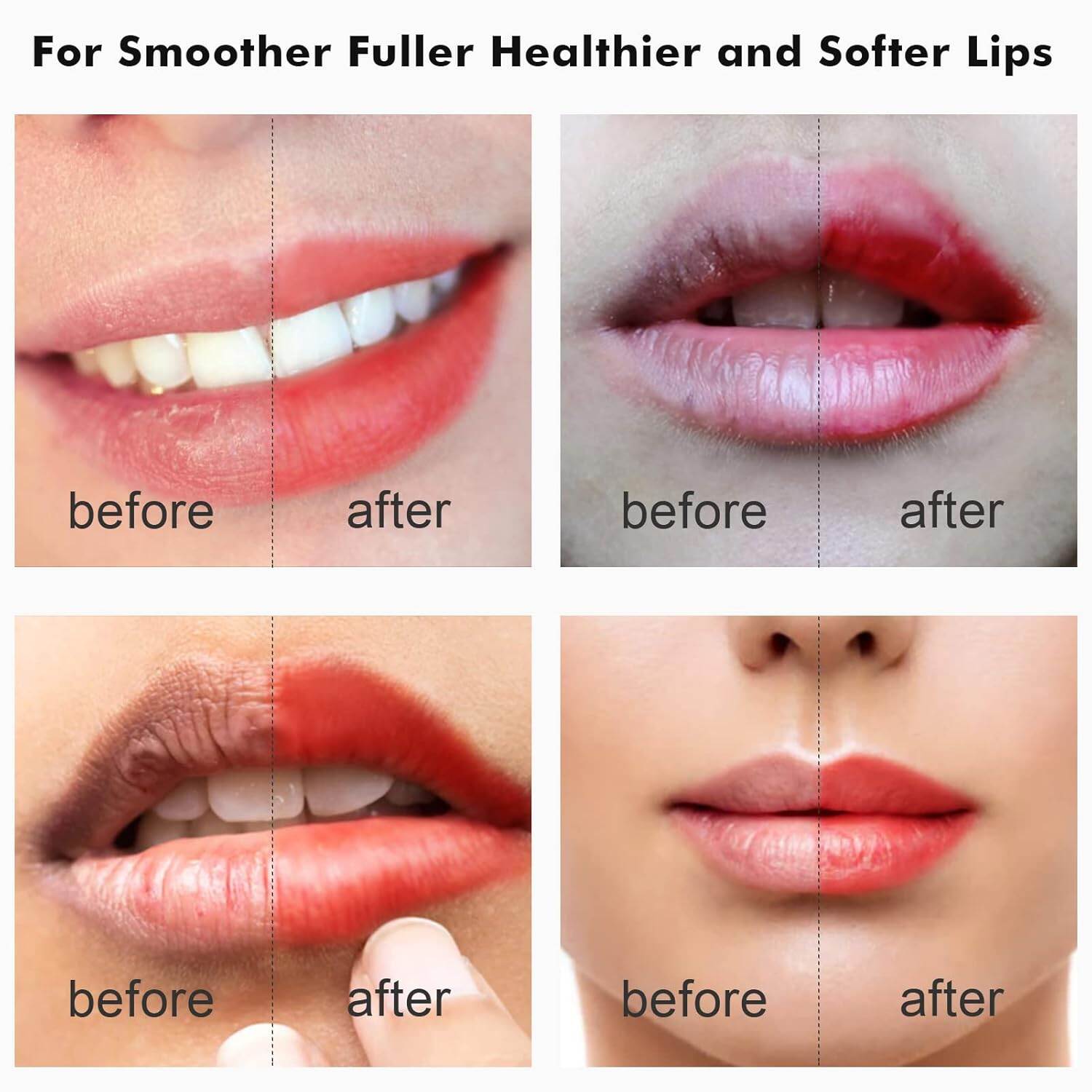 Picture of Lip Scrub Tool Silicone Lip Brush Exfoliating Double-Sided Lip Scrubber Tool for a Smoother and Fuller Appearance,Cleaner,Work for Lips Nose and Face Cleansing- 1PCS