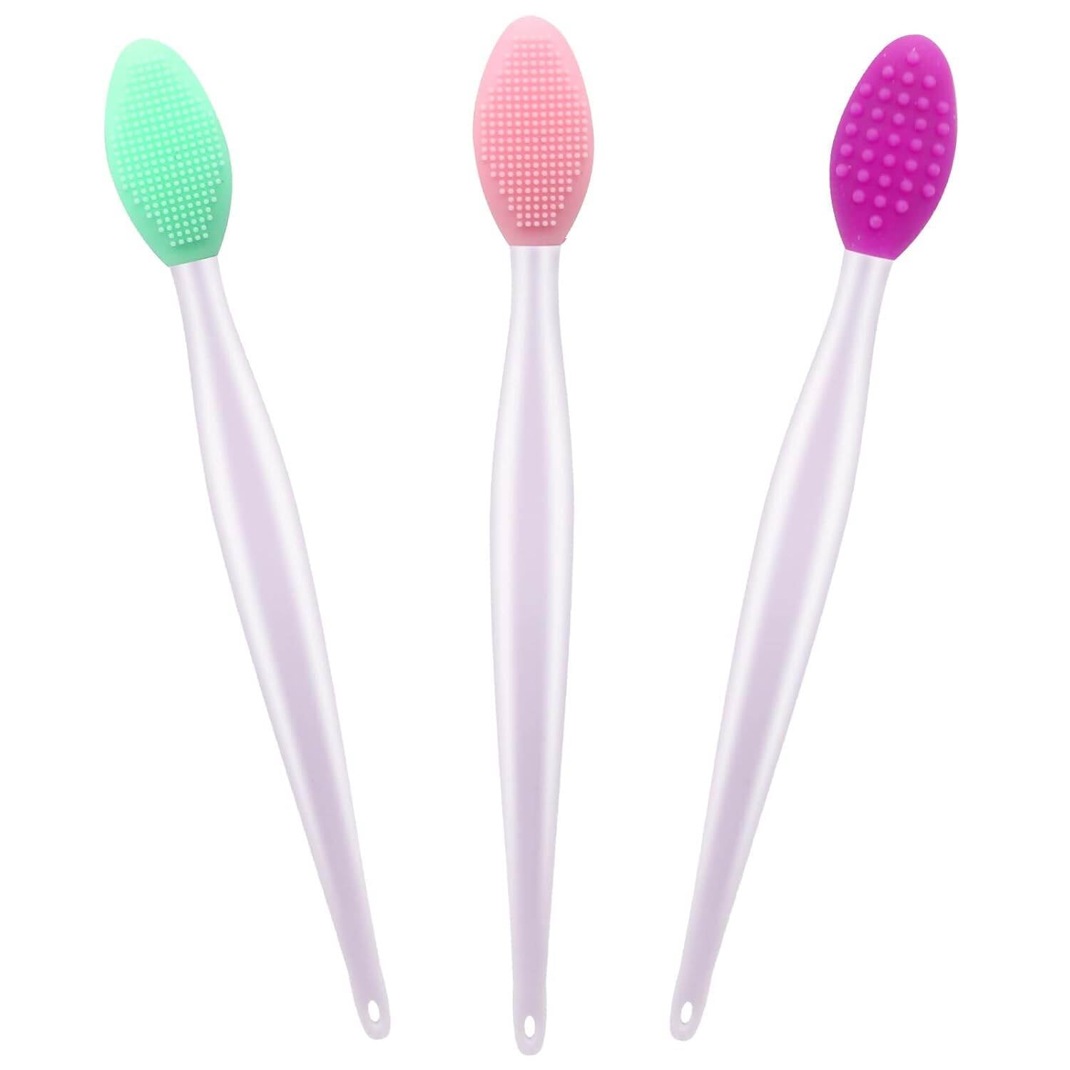 Picture of Lip Scrub Tool Silicone Lip Brush Exfoliating Double-Sided Lip Scrubber Tool for a Smoother and Fuller Appearance,Cleaner,Work for Lips Nose and Face Cleansing- 1PCS