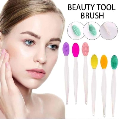 Picture of Reusable Silicone Facial Cleansing Brush Soft Exfoliating Face Scrubber Blackhead Remover Nose Pore Cleaner Lip Scrub Tool (1pcs/2pcs/4pcs)