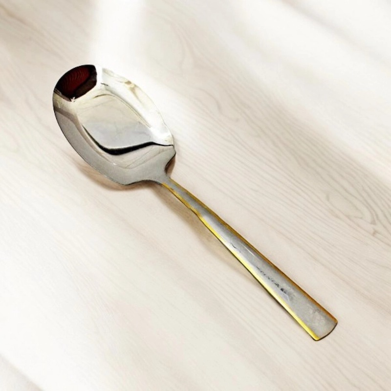 Picture of Golden Design 12 Inch Rice Serving Spoon - Stainless Steel, Mirror Polish, Non-Magnetic, Silver, Ideal for Cooking and Serving-Silver