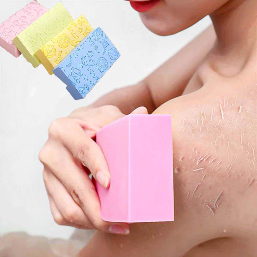 Picture of Body Exfoliating Sponge, Colors Shower Brush Soft Bath Sponge Body Cleaning Sponge for Baby Adults/Kids Men Women Soft Body Skin Bath Shower Spa Brush【Random Color】