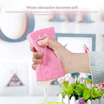 Picture of 2 Pcs Super Soft Bath Sponge - Dead Skin Remover Body Scrubber Exfoliating Sponge For Shower Ultra Soft Exfoliating Sponge  Spa Scrub Exfoliating, Bath Body Shower Sponge, - (For All Skin Types)