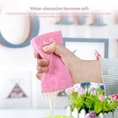 Picture of 2 Pcs Super Soft Bath Sponge - Dead Skin Remover Body Scrubber Exfoliating Sponge For Shower Ultra Soft Exfoliating Sponge  Spa Scrub Exfoliating, Bath Body Shower Sponge, - (For All Skin Types)