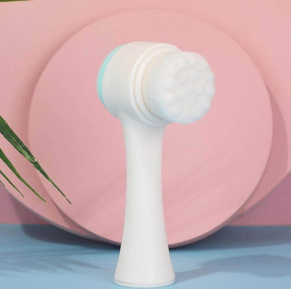 Picture of 2-in-1 Facial Cleansing Brush, Silicone Manual Cleansing Brush, deep Cleansing Skin Keratin Cleaning System, Super Soft Massage pores, Suitable for All Types of Skin