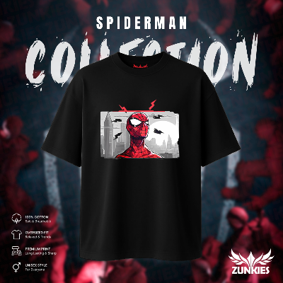 Picture of Spider-Man - Zunkies Oversized Drop Shoulder T-shirt