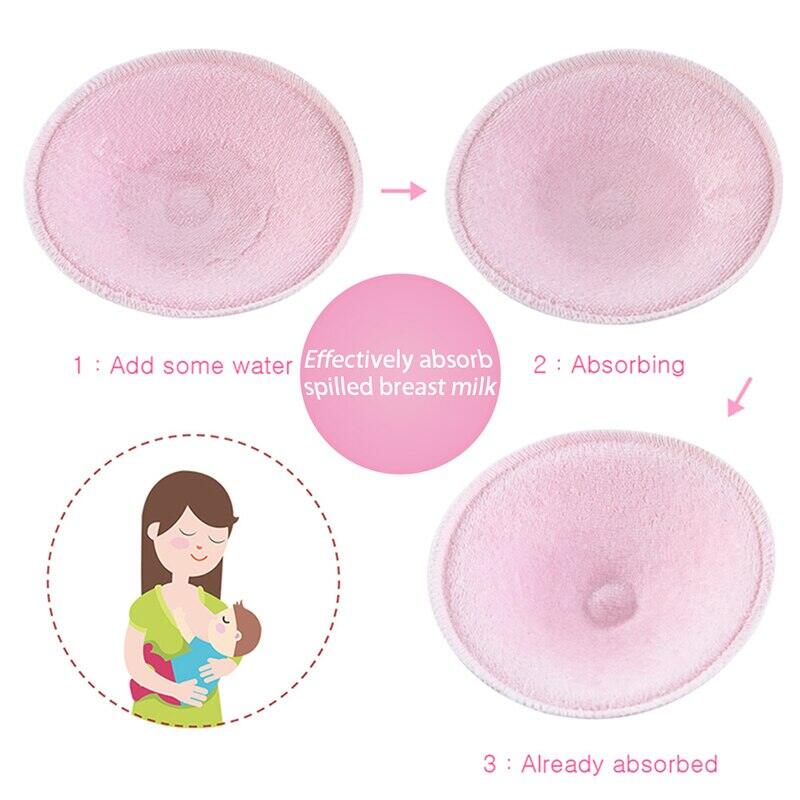 Picture of 2 Pcs Ultra-Soft Washable Cotton Breast Pads - Breathable & Comfortable Nursing Pads for Mom
