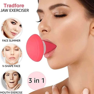 Picture of 1 Piece Face Exerciser Facial Yoga for Skin Tighten Firm Jaw ExercisercReducer Double Chin Breathing Device Neck Toning Face Slimming Trainer Tool for Women Lift Skin and Tone