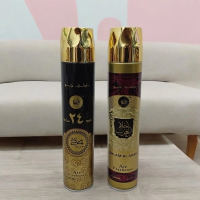 Picture of Oud and Ahlam al Arab 300ml Room Spray Combo - 2 pcs Air Freshener - Fresh Floral Woody Fragrance for Indoor Use