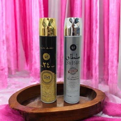 Picture of Oud and Sultan 300ml Room Spray Combo - 2 pcs Air Freshener - Fresh Floral Woody Fragrance for Indoor Use