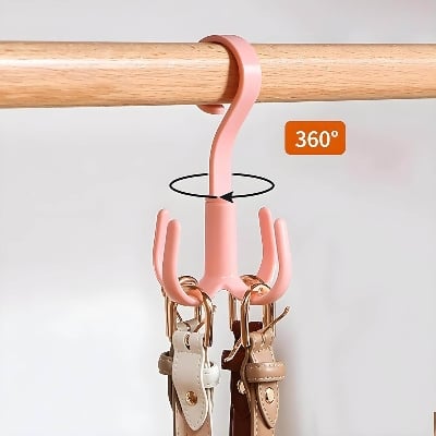 Picture of JIALTO Multi-Function 360 Degree Rotatable 4 Claw Hook Closet Hanging Organizer Hangers for Closet Organizer, Clothes Hangers with 4 Claws (Multicolor)