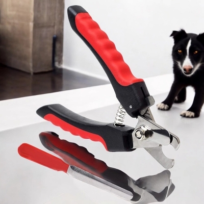 Picture of Pet Nail Clippers and File Kit - Stainless Steel Dog Clippers for Grooming Cats