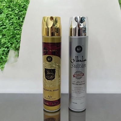 Picture of Ahlam al Arab and Sultan 300ml Room Spray Combo - 2 pcs Air Freshener - Fresh Floral Woody Fragrance for Indoor Use