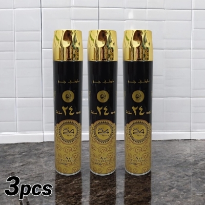 Picture of Create a Pleasant Atmosphere - 3 Pcs Combo Refreshing Oud 300ml Air Freshener Spray - Fresh Floral Woody Scent - Indoor Use