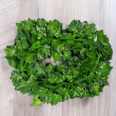 Picture of Home Decor Garland 12 Plants Artificial Hanging Vine 7ft Battery Christmas Wreath (Green, One Size)-Multicolor