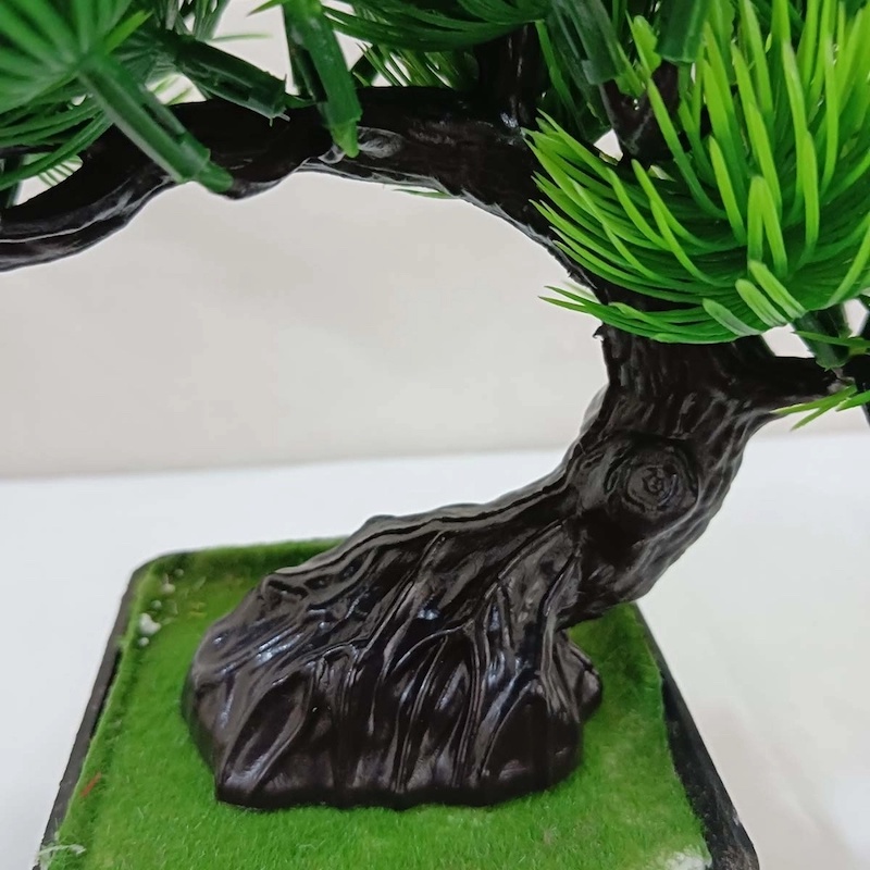 Picture of 24*30cm Artificial Bonsai Tree - Realistic Green Plant for Office, Home, and Garden Settings-Multicolor