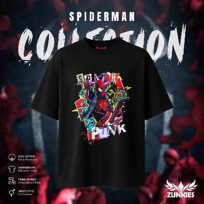 Picture of Spider-Man - Zunkies Oversized Drop Shoulder T-shirt