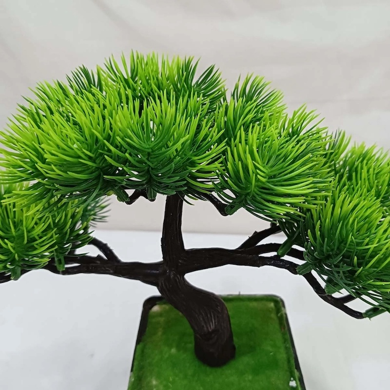 Picture of 23*23cm Artificial Plastic Bonsai for Home Decor - 1 pcs-Multicolor