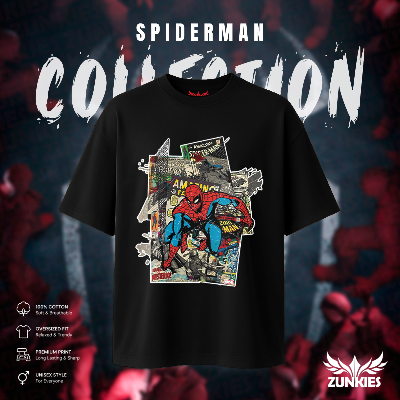 Picture of Spider-Man - Zunkies Oversized Drop Shoulder T-shirt