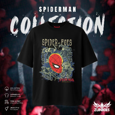 Picture of Spider-Man - Zunkies Oversized Drop Shoulder T-shirt
