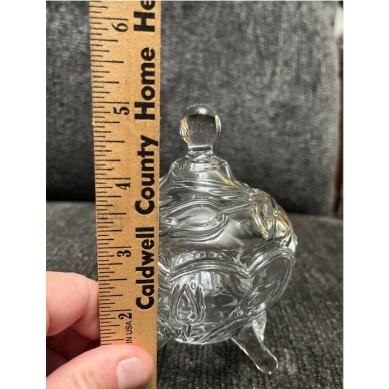 Picture of 1 Pc Fine Crystal Mini Candy Dish - Studio Silversmiths Liliana Collection Covered Canister-Clear