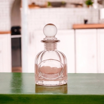 Picture of Mini Storage Home Decor 100ml French Girl Perfume Bottle Sealed Jar-Clear